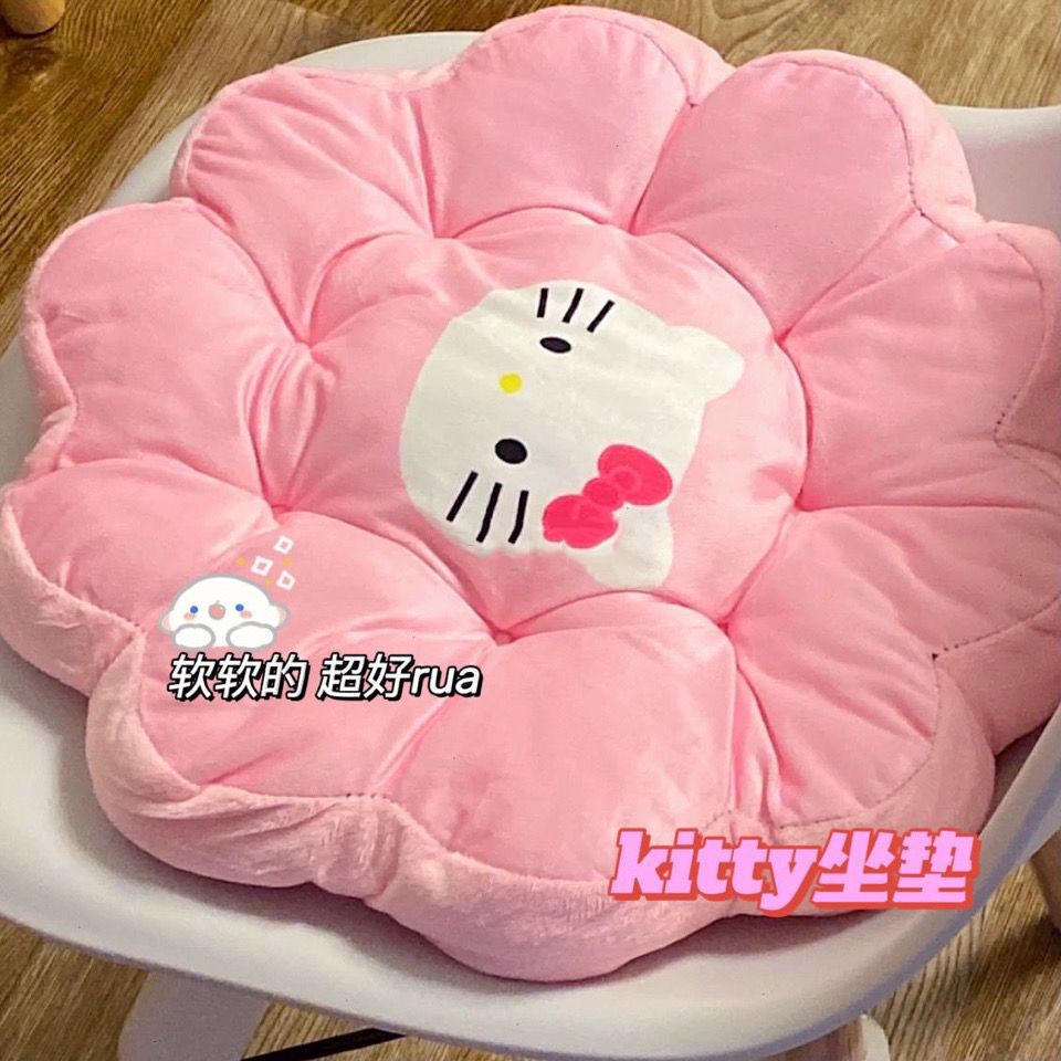 Đệm Lót Ghế Ngồi Mềm Mại Hình Mèo Hello Kitty Dễ Thương Cho Học Sinh  xilan