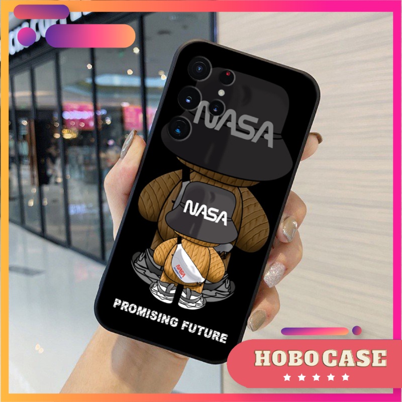 Ốp lưng Samsung Galaxy S22 Ultra, S23 Ultra cạnh viền vuông, có bảo vệ camera in hình NASA