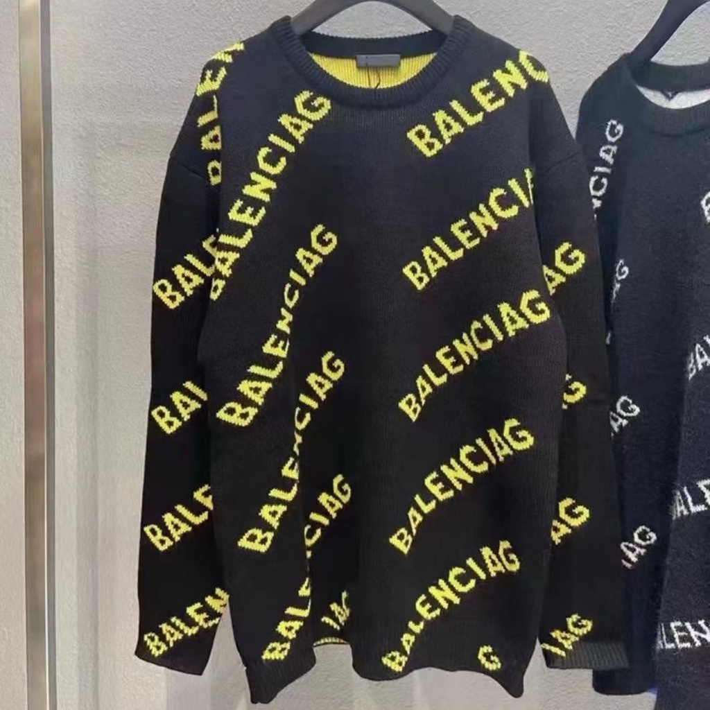 Áo Len Dáng Rộng In Chữ paris Thời Trang Thu Đông Kiểu Mới 23