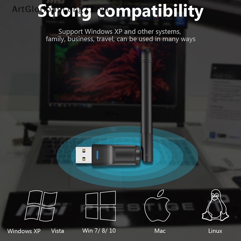 Thẻ Mạng Không Dây artgloriouslong mt7601 mini usb wifi 150mbps rtl8188 Cho pc laptop 2.4ghz.