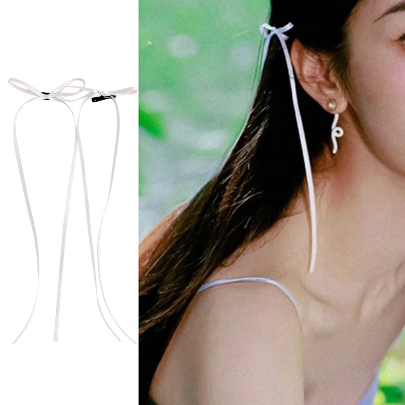 Ivy Kẹp Tóc Ruy Băng Mềm Mại Thời Trang Đáng Yêu Cho Nữ outf