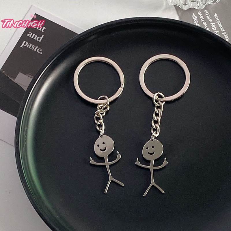 Móc Khóa Cặp Đôi Hình Ngón Tay Giữa Trái Tim Dễ Thương Cá Tính Vui Nhộn