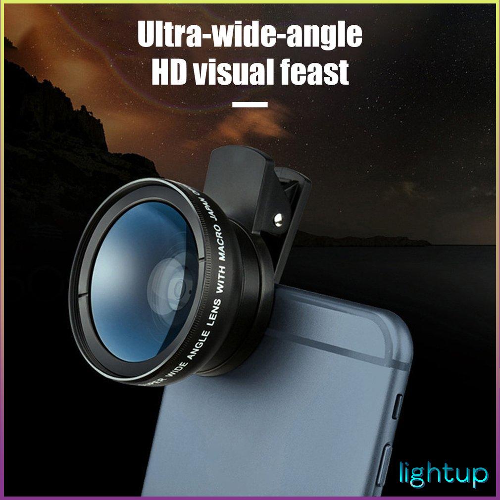 External Lens 2-In-1 Mobile Phone 0.45X Wide Angle 12.5X Macro