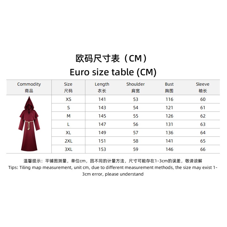 Áo Choàng Bác Sĩ Có Mũ Trùm Đầu Màu Đen Dùng Hóa Trang halloween Dành Cho Người Lớn Và Trẻ Em