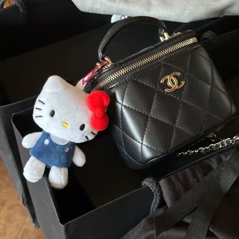 Móc Khóa Hình Mèo hello Kitty Nhồi Bông Đáng Yêu Dễ Thương