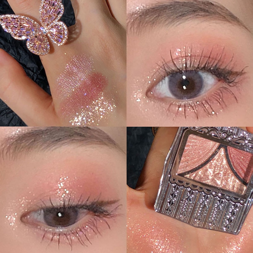 Eye Shadow Plate Lightweight Multicolor Portable 3 Co