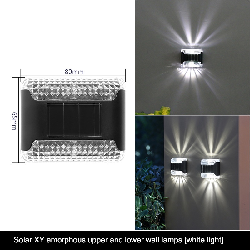 JIASHI Đèn led Năng Lượng Mặt Trời Chống Thấm Nước Gắn Tường Tiện Dụng