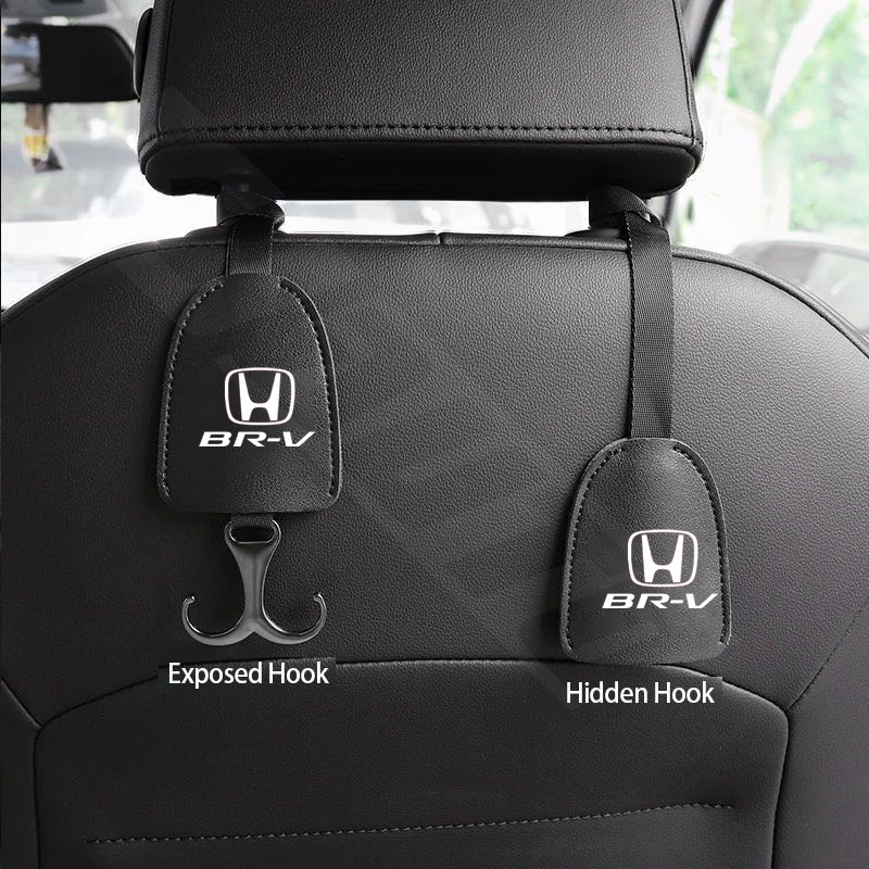 1 Móc Treo Túi Đựng Đồ Bằng Da Ẩn Gắn Ghế Sau Xe Hơi honda city Covci fit jazz hrv brv crv Wrx brio accord lead Mobil type r s