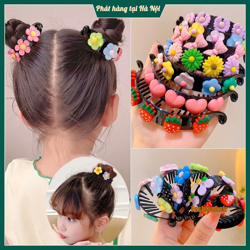 Bộ 3 Kẹp Tóc Đuôi Ngựa Dễ Thương