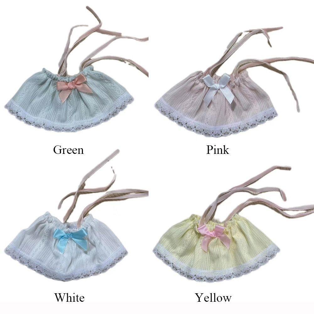Búp Bê Vải cotton 20cm Tự Làm Đính Nơ Nhiều Màu Dễ Thương