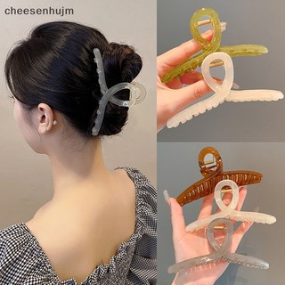 Kẹp Tóc Cá Mập 13cm Màu Thạch Cỡ Lớn Cho Nữ vn