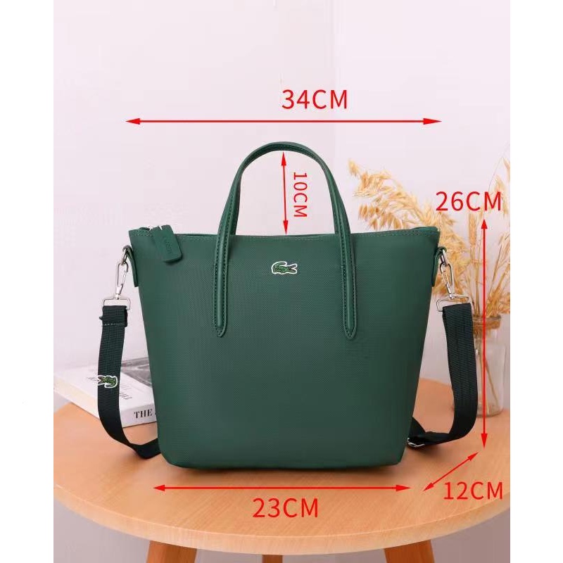 Lacoste Túi tote Giả Da Cá Sấu nf2037po