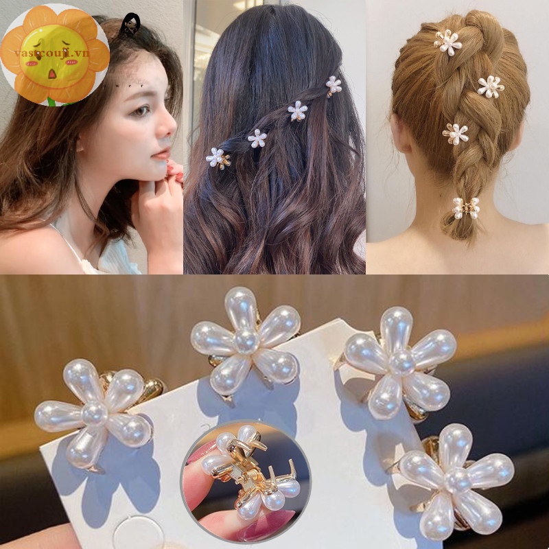 Kẹp Tóc Càng Cua mini Đính Đá Phong Cách retro Cho Nữ vn