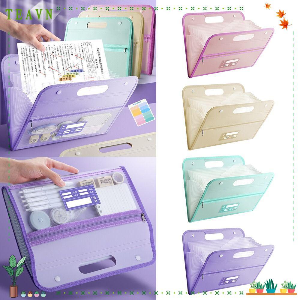 Bìa Đựng Tài Liệu Khổ A4 Nhiều Ngăn Chống Thấm Nước Tiện Dụng
