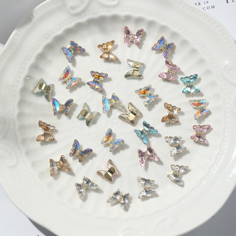 UR Sugar Set 5 Phụ Kiện Đính Trang Trí Móng Tay Hình Bướm Xinh Xắn