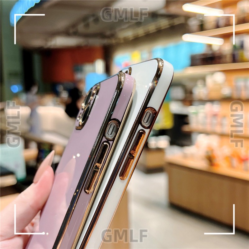Ôp Điện Thoại Silicon Dẻo Tráng Gương 6d Sang Trọng Chống Sốc Cho realme 9 pro plus 8 pro 7 7i 5 5i 5s 6i v15 v11 Ốp