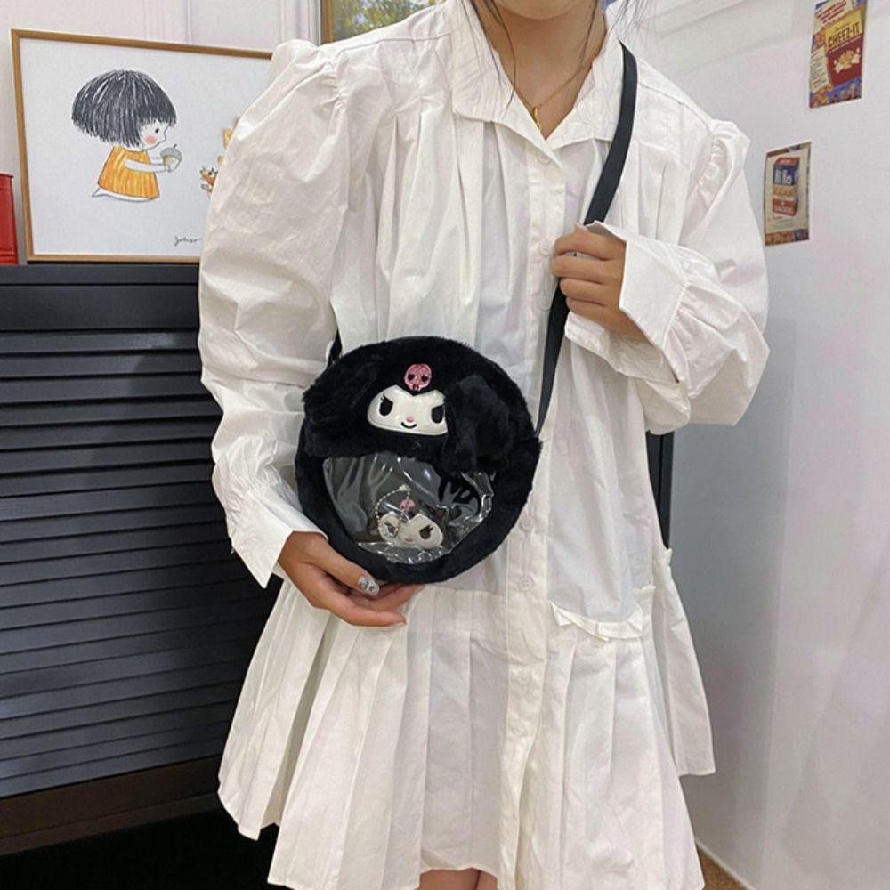 Túi Đeo Vai Chéo Đựng Tiền Xu kuromi Bằng pvc Trong Suốt Họa Tiết Hoạt Hình my melody dalton kuromi Dễ Thương Có Thể Nhìn Thấy Cho Trẻ Em