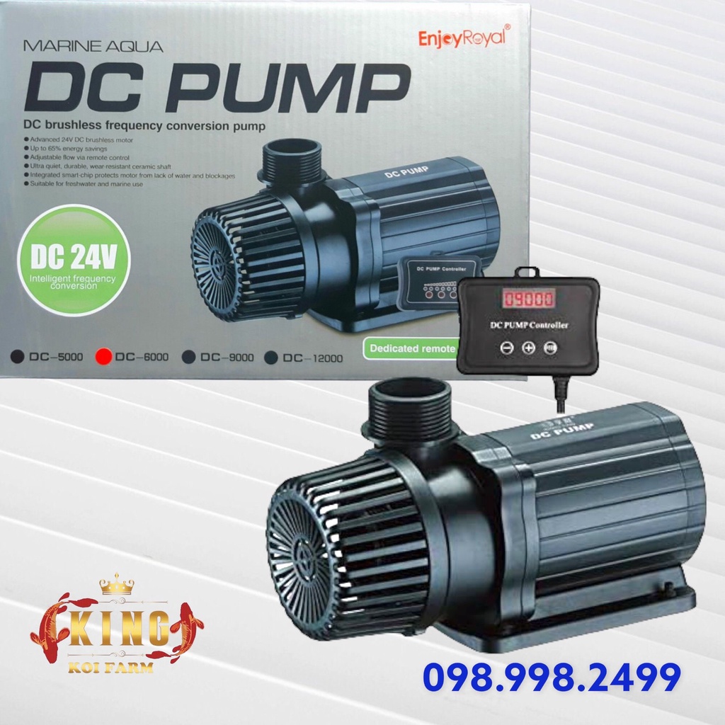Máy bơm hồ cá ENJOYROYAL MARINE AQUA DC PUMP tiết kiệm điện _ Kingkoifarm