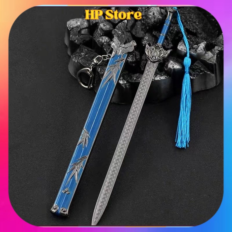 Mô hình kiếm Quân Tử Kiếm Kim Loại dài 22cm