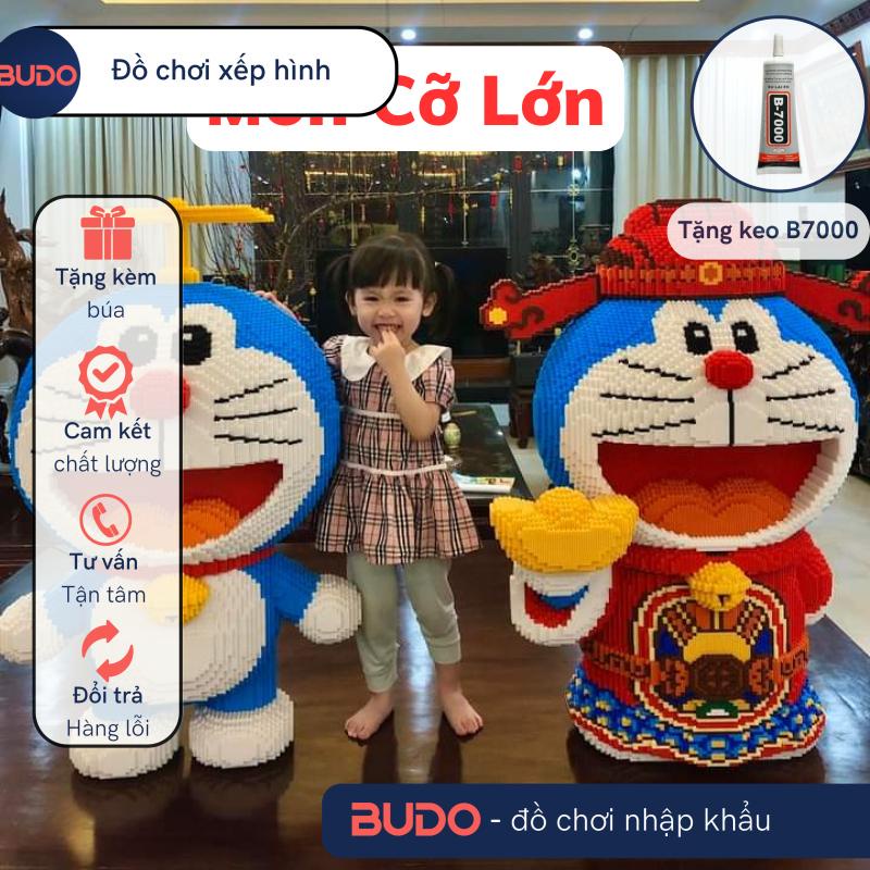 Siêu to 100cm Đồ Chơi Lắp Ráp Mô Hình Doraemon Doremon Thần Tài Cỡ Lớn 1m 100cm, 1m tặng ôtô