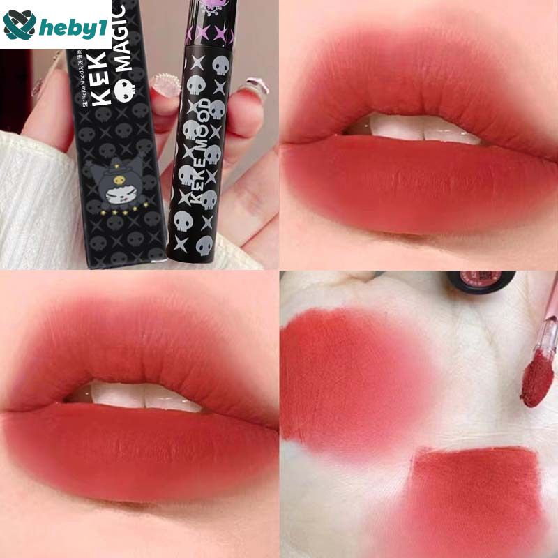 Kekemood Lip Glaze thân thiện với da và không thấm nước Magic Matte Bề mặt sương mù không dễ bị phai màu Doremi Water Mirror Lip Mud Lip Glaze Kích thước nhỏ Dễ dàng mang theo heby1
