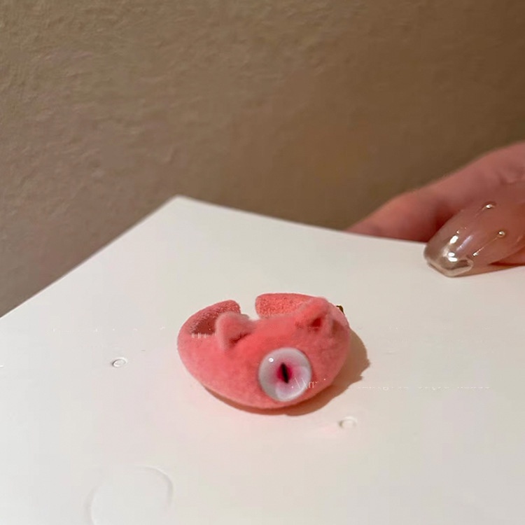Nhẫn acrylic 2023 Hình Đôi Mắt To Hoạt Hình Đáng Yêu Thời Trang Mùa Thu Cho Nữ Dễ Thương