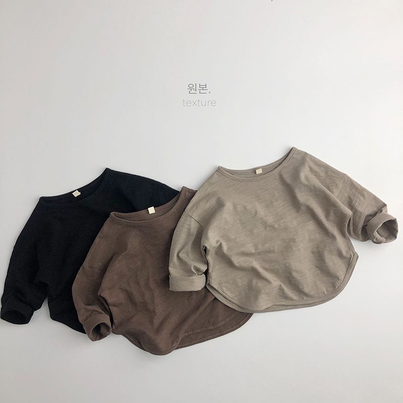 Áo Thun cotton Tre Dáng Rộng Phong Cách Hàn Quốc Thời Trang Xuân Thu Cho Bé