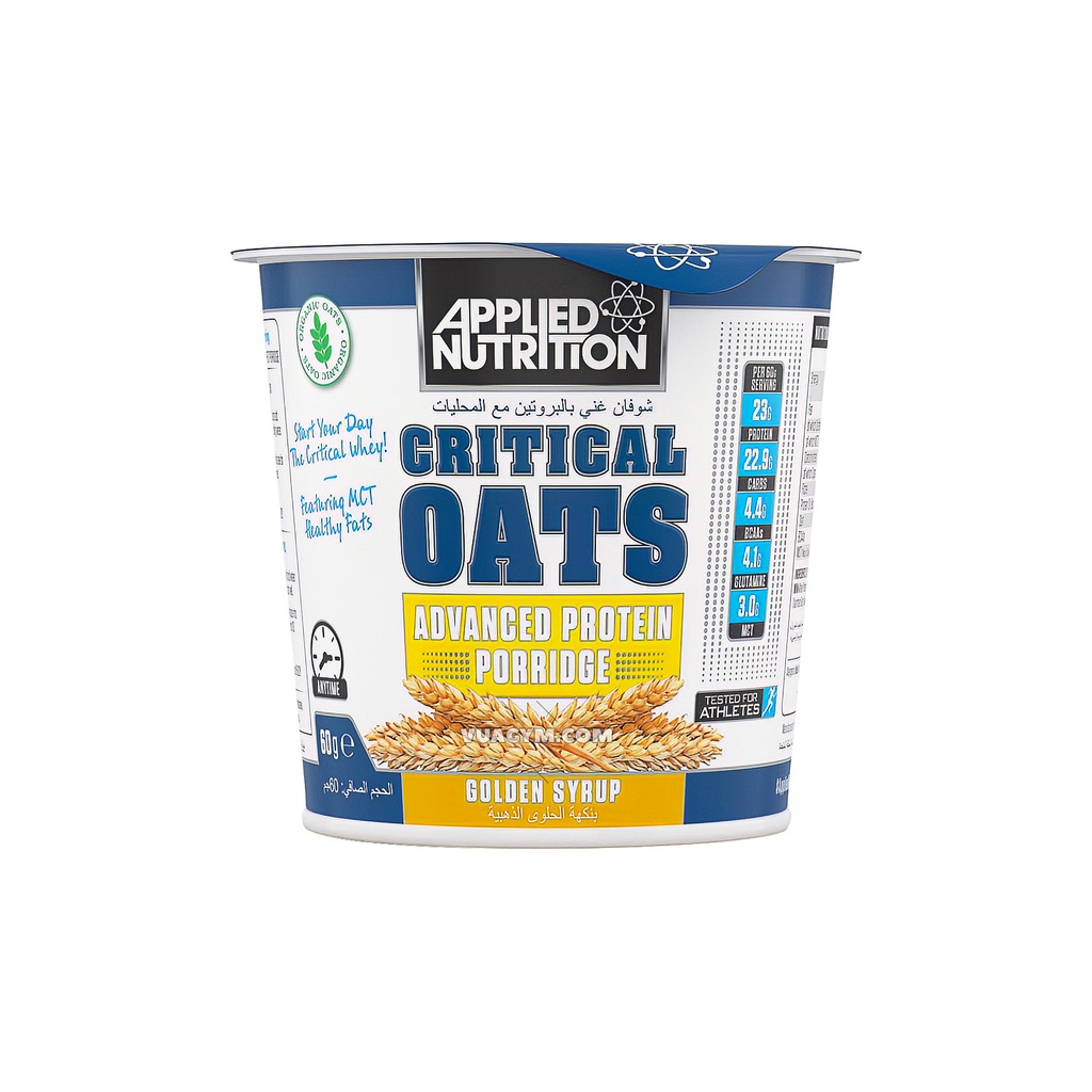 Thực Phẩm Dinh Dưỡng Applied Nutrition - Critical Oats  - Bổ Sung Năng Lượng, Tăng Cường Sức Khỏe Chính Hãng