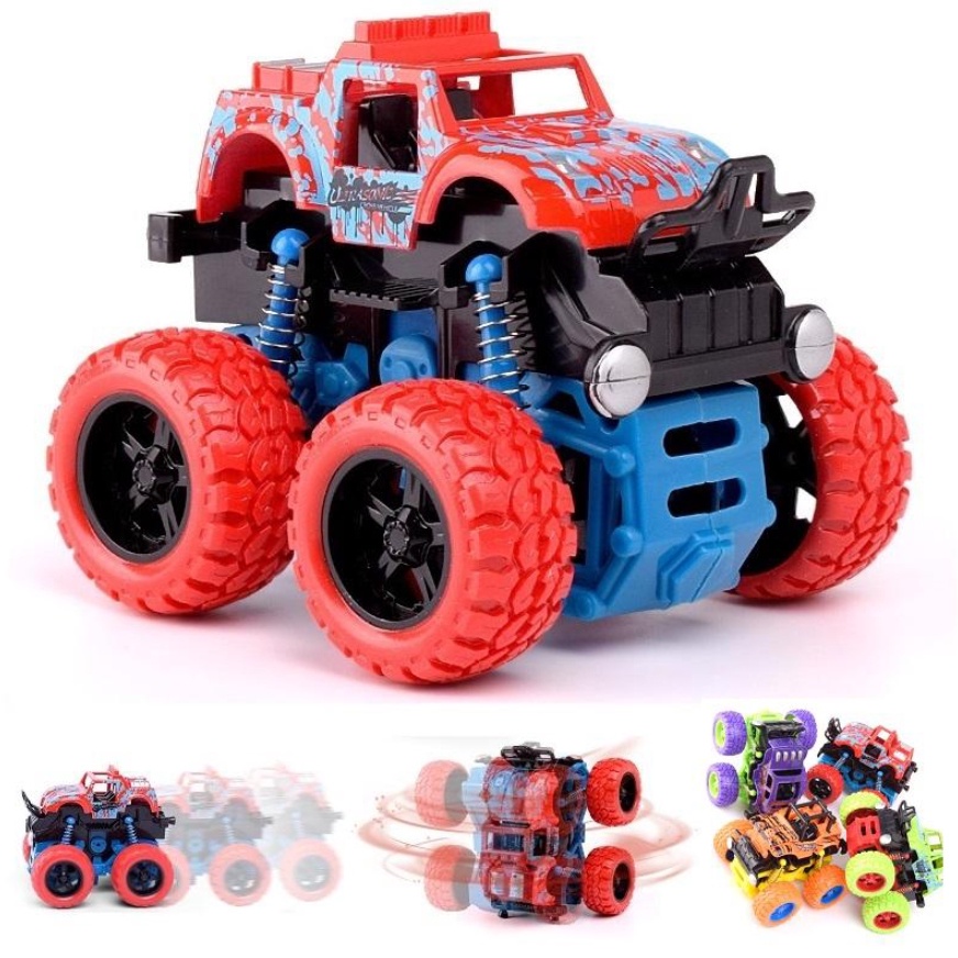 Đồ chơi xe ô tô địa hình chạy đà quán tính bằng nhựa nguyên sinh an toàn, chạy rất xa và khỏe- Thepooh