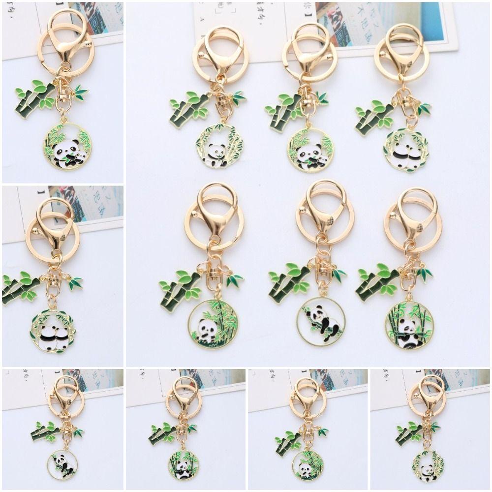 Mmluck Móc Khóa Hình Gấu Trúc Hoạt Hình Phong Cách Trung Hoa