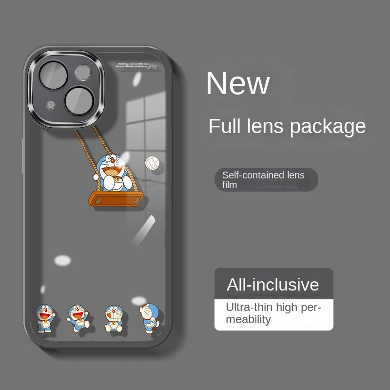Doraemon Ốp Điện Thoại Trong Suốt In Hình Doremon Cho Iphone 14 15