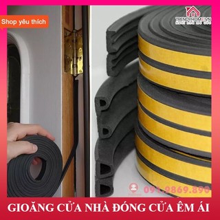 Doăng D, gioăng dán cửa gỗ, gioăng giảm trấn, gioăng chống ồn cánh cửa nhà, gioăng chống bụi, ron D, ron cao su cửa gỗ