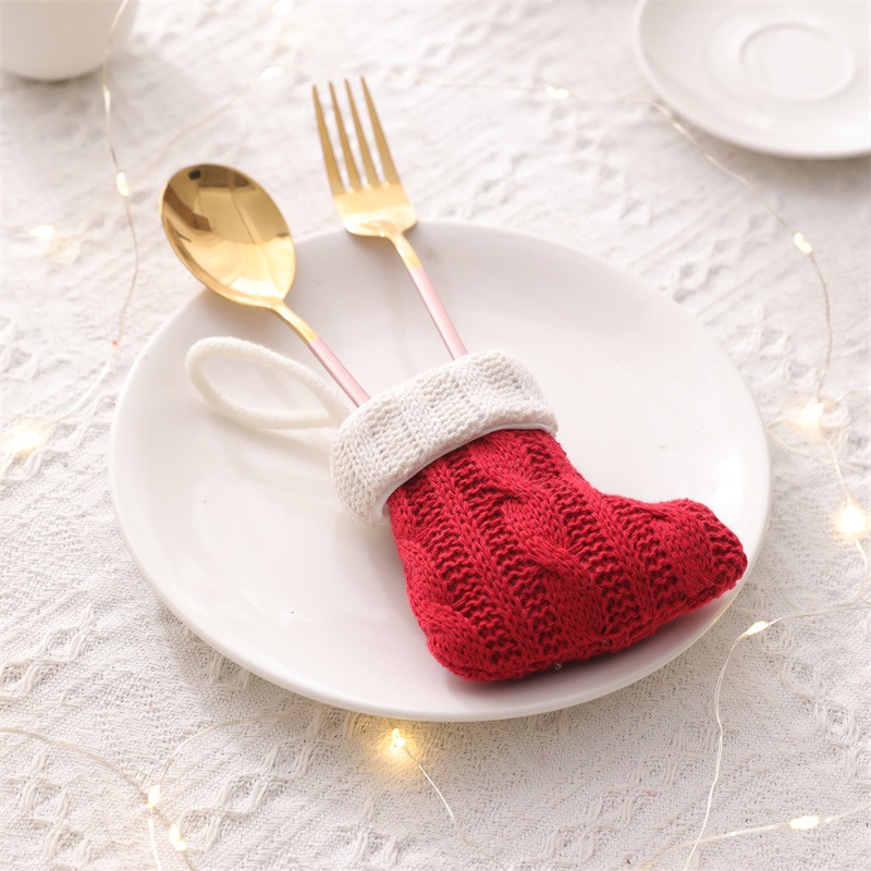 Tất Len mini Trang Trí Cây Thông Noel