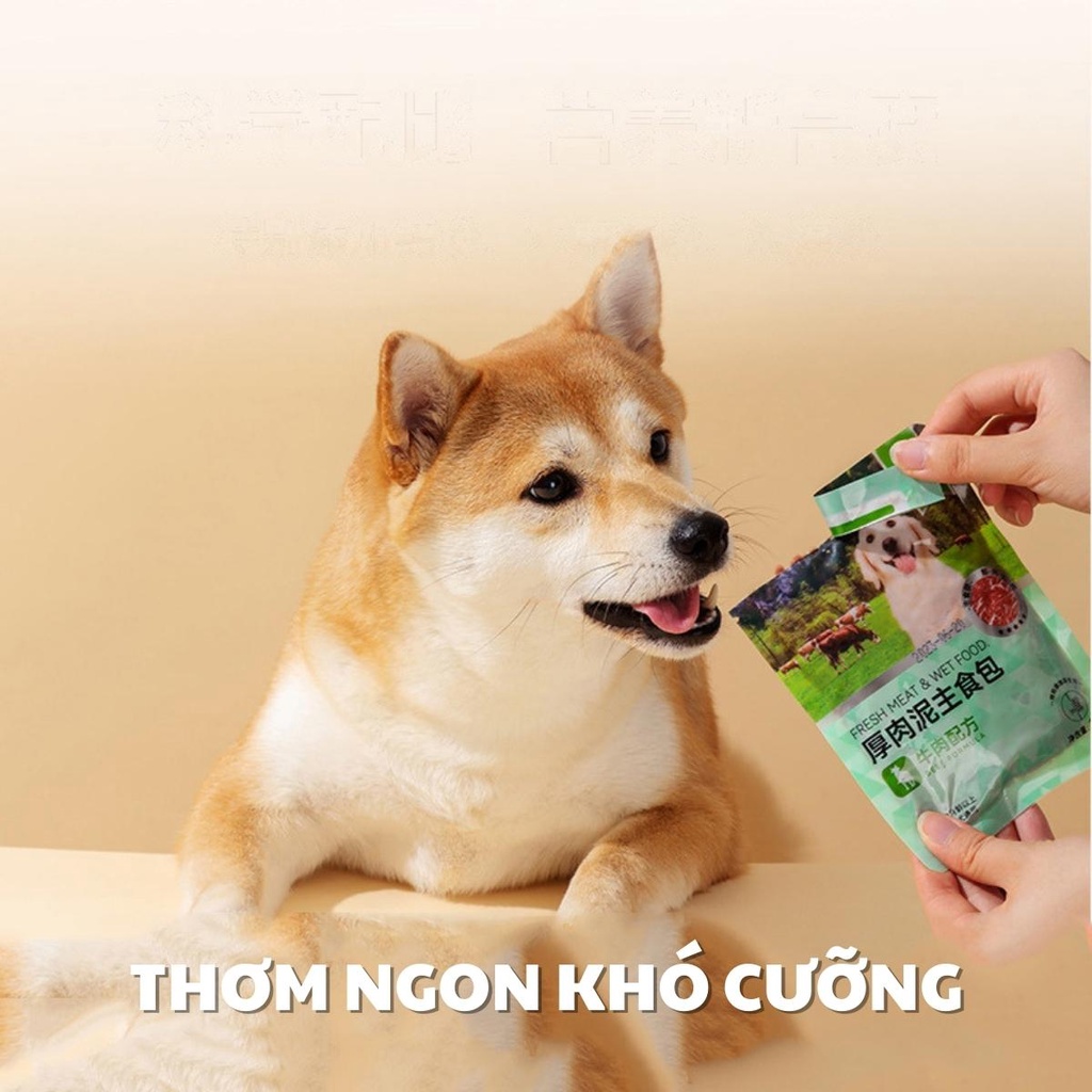 Pate cho chó Dongpet dùng làm thức ăn cho chó từ 3 tháng tuổi, gói 100gram – UNU Pet House