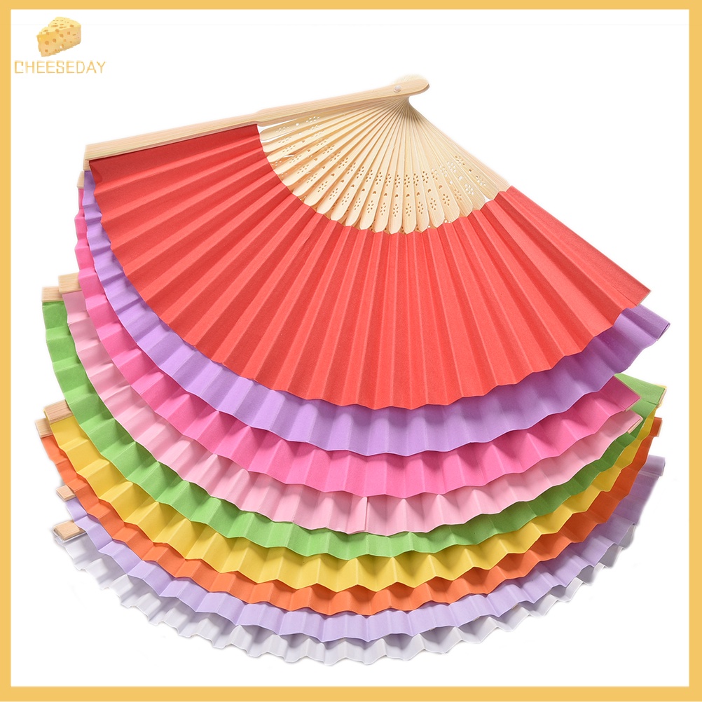 Kem cheeseday cheeseday| Quạt Giấy Gấp Bằng Tre Phong Cách Trung Hoa Cổ Điển Dùng Cho Tiệc Cưới Mới