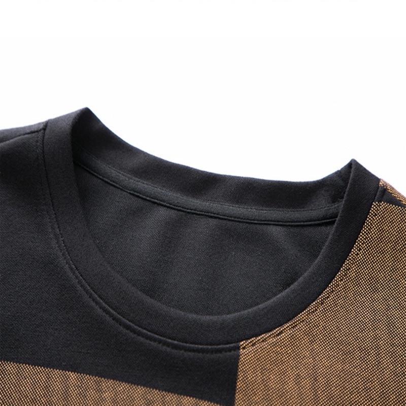 Áo Thun Tay Dài Dáng Rộng Cổ Tròn In Chữ Thời Trang Chất Lượng Cao Cho Nam