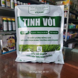 Tinh vôi 1kg hạ phèn - nâng ph - sử lý đất - cung cấp canxi cho đất