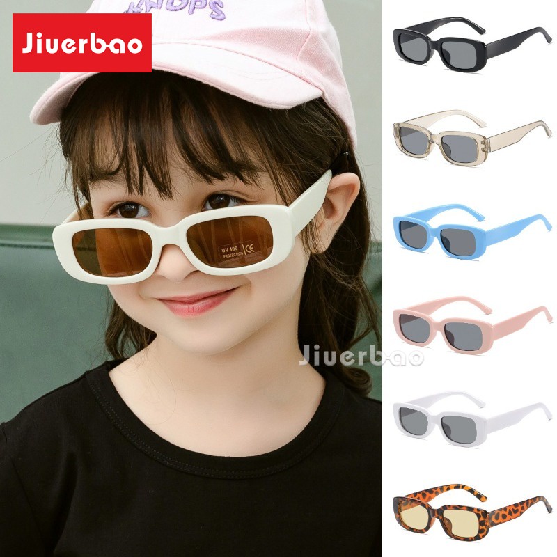 Kính Mát Gọng Vuông Chống Tia uv Phong Cách Hàn Quốc Dành Cho Bé Trai Và Bé Gái 54-18 - 128