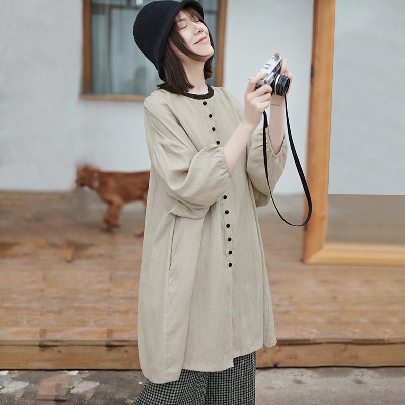 Iic Áo Khoác cardigan Dáng Rộng Chống Gió Thời Trang Cao Cấp Cho Phụ Nữ Trung Niên