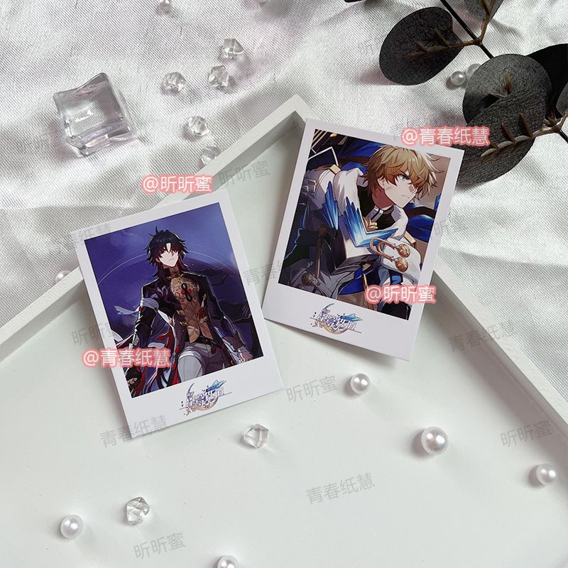 Honkai Star Rail HSR - Card bo góc Red Carpet Thẻ Ảnh lomo Hình Ngôi Sao / Đường Sắt / Chữ Danielng march seven stop yun jizi game merchandise