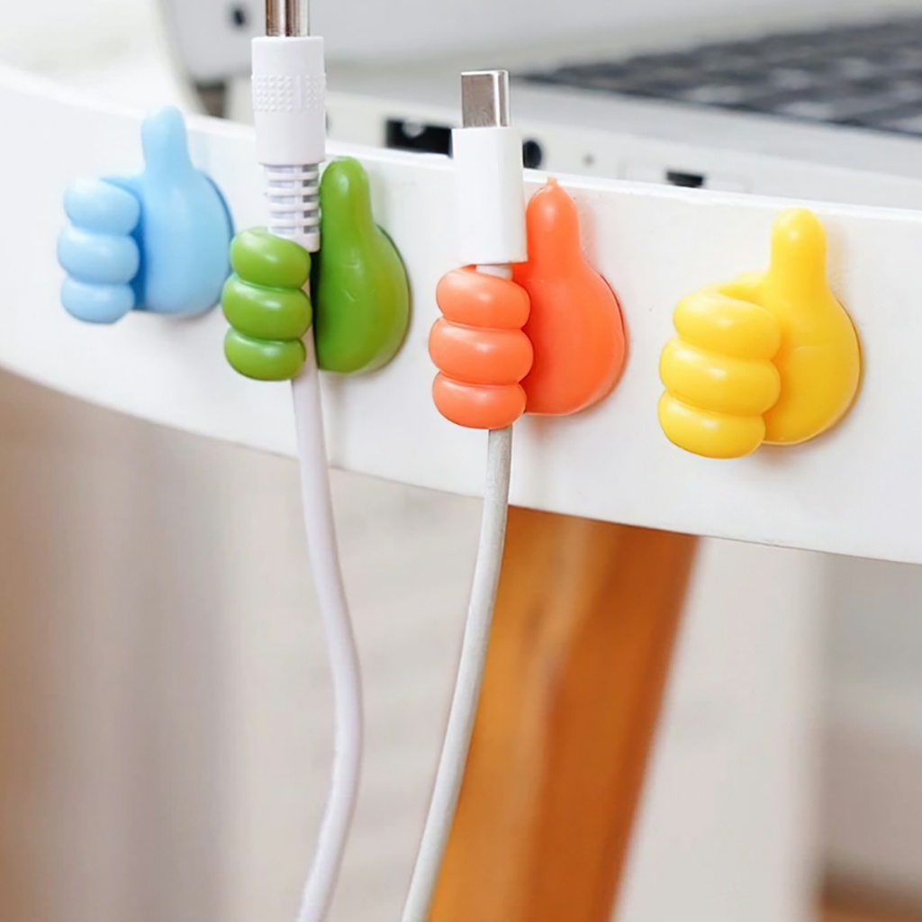 Miếng Dán Tường Hình Bàn Tay Tiện Lợi Dễ Thương Cố Định Dây Sạc Đa Năng - Giao màu ngẫu nhiên - L.H Store