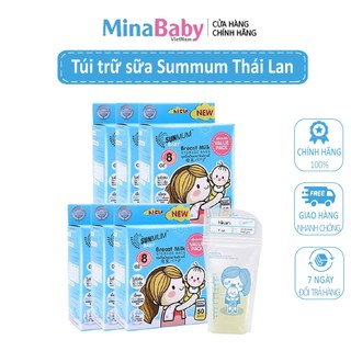 [Mẫu mới] Túi trữ sữa Sunmum Thái Lan 250ml không chứa BPA đảm bảo an toàn có video ảnh thật