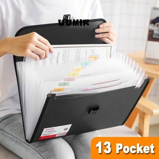 UUMIR Túi Đựng Tài Liệu Khổ a4 Chia 13 Ngăn pp Giá Đỡ