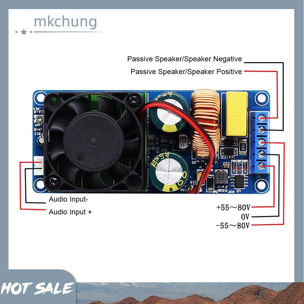 Bảng Mạch Khuếch Đại Nguồn Điện hifi irs2092 Kênh Kép Cho Loa subwoofer Xe Hơi