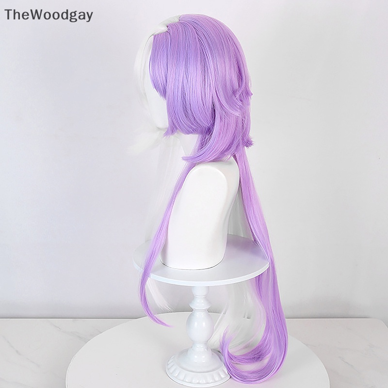 Bộ Tóc Giả Dài Màu Tím Tím Trắng Chịu Nhiệt cosplay Nhân Vật Trong Phim thewoodgay Bugo sigma
