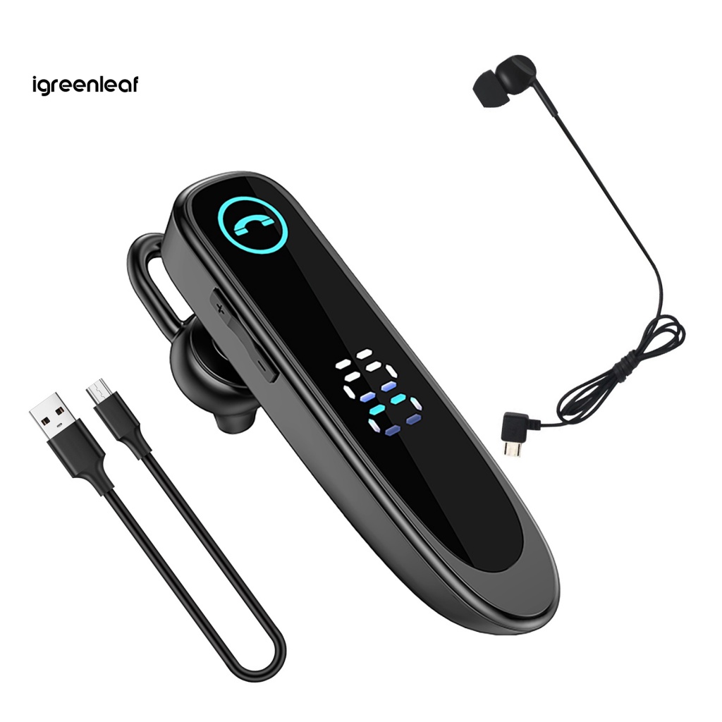 Igreenleaffs Tai Nghe bluetooth a20 Móc Vành Tai Chống Thấm Nước ipx7 Có Màn Hình led