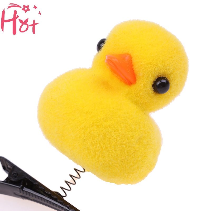 Kẹp Tóc Lò Xo Hình Chú Vịt Vàng Xinh Xắn Cho Bé vn