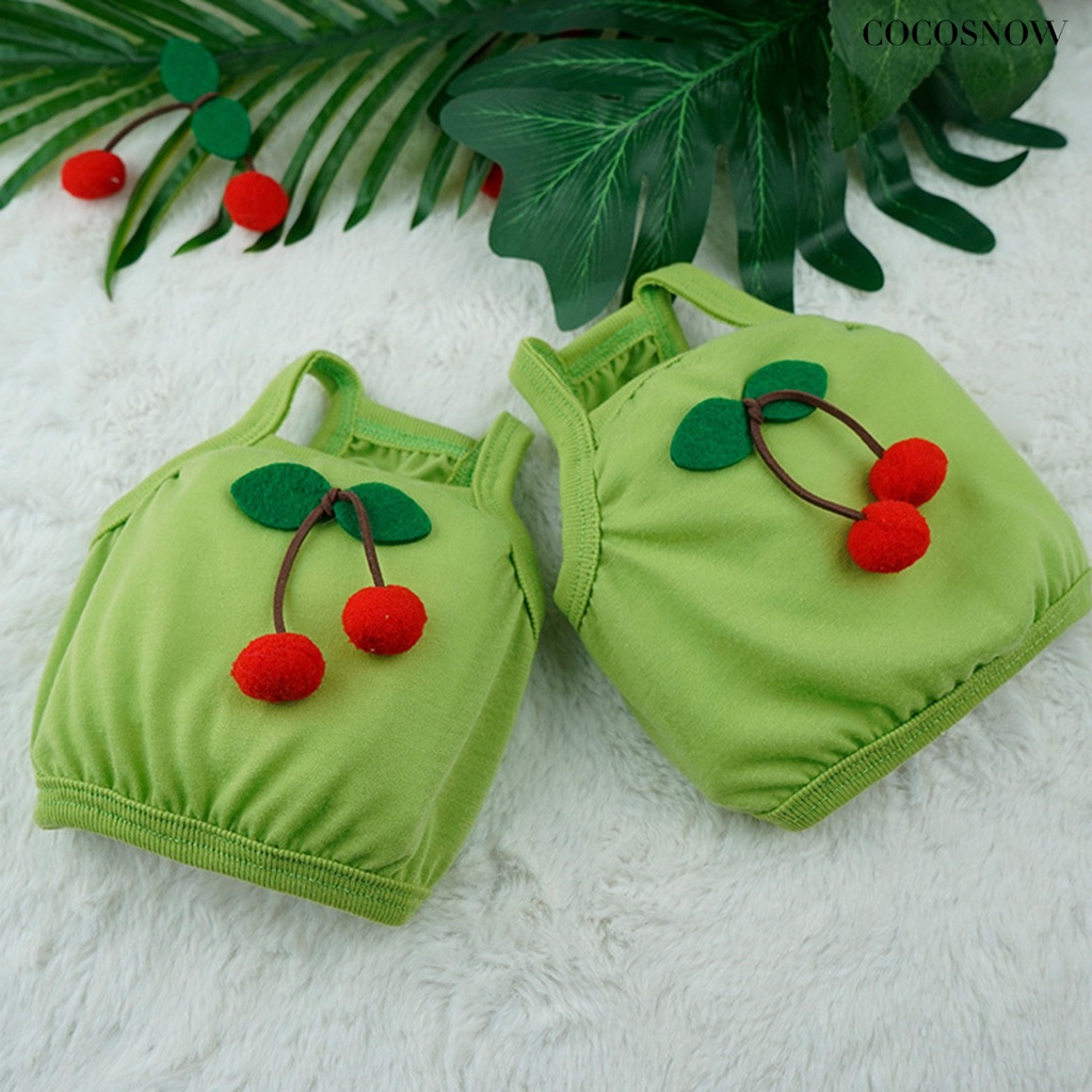 Áo polyester Bắt Mắt Họa Tiết cherry Chống Tràn Cho Thú Cưng