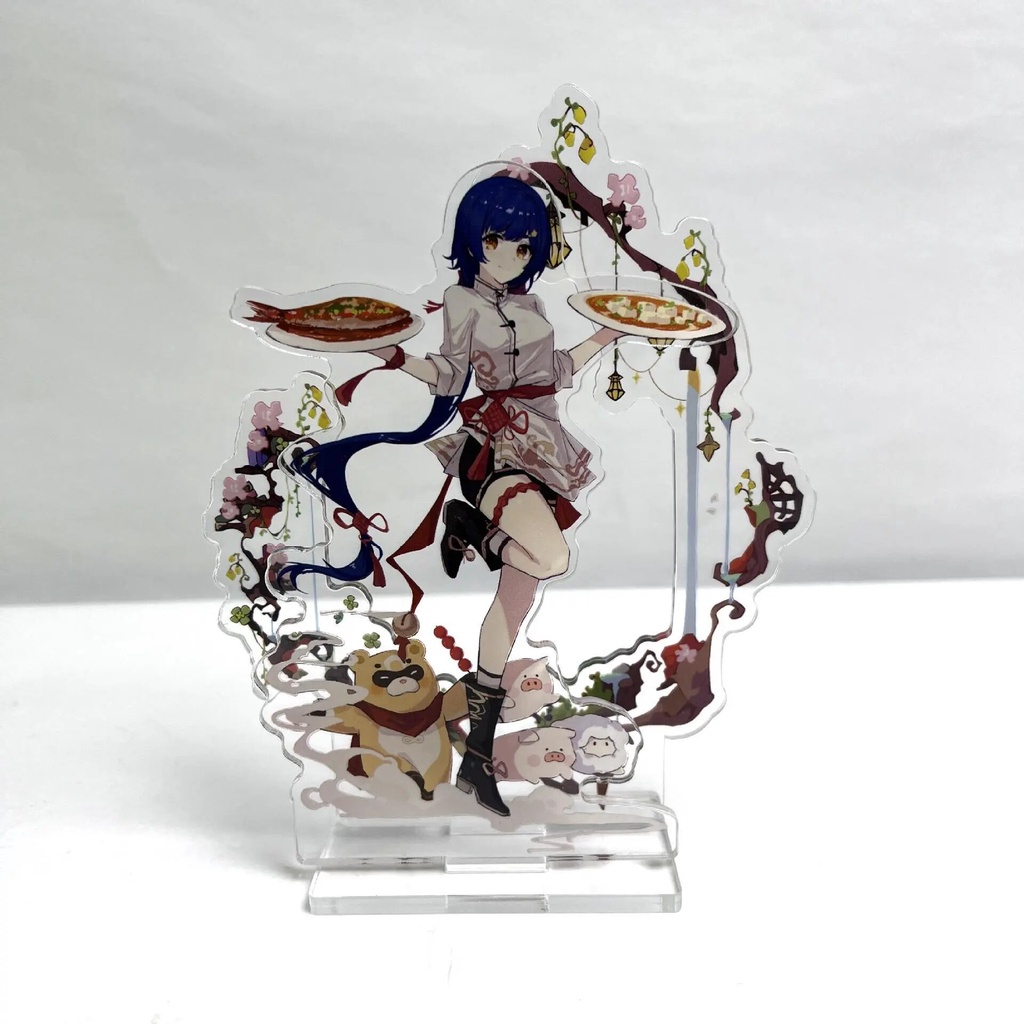 Mô hình Standee Genshin Impact Nahida Yae Miko Standing Collection Hu Tao Phụ kiện trang trí để bàn góc học tập