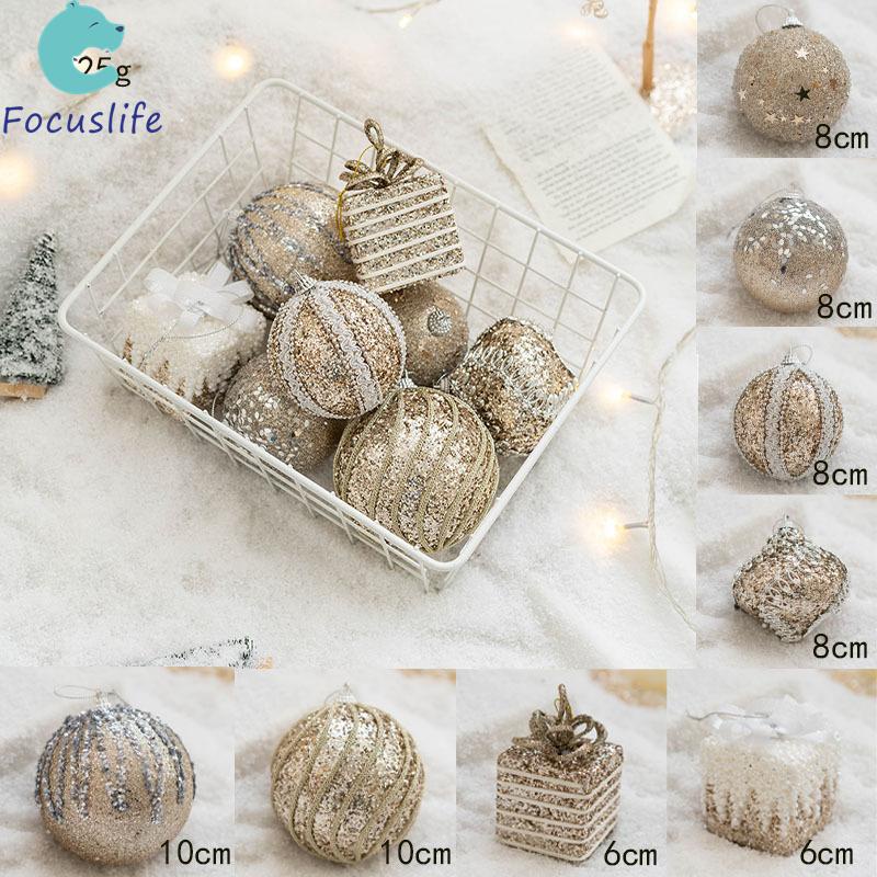 Set 6 / 8 Trái Châu Trang Trí Cây Thông Giáng Sinh